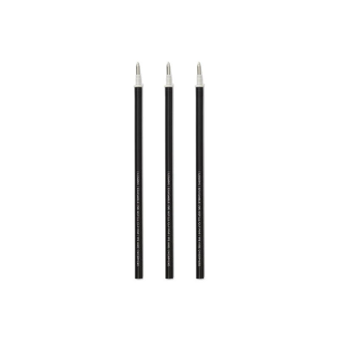 ERASABLE PEN REFILLS BLACK ( SET OF 3 ) LEGAMI