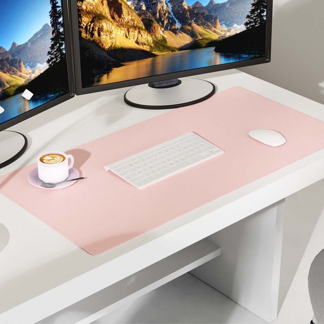 Σουμέν γραφείου( desk pad)  45χ90cm Αδιάβροχο διπλής όψης, light rose/dark rose, 2-700-01 SAX