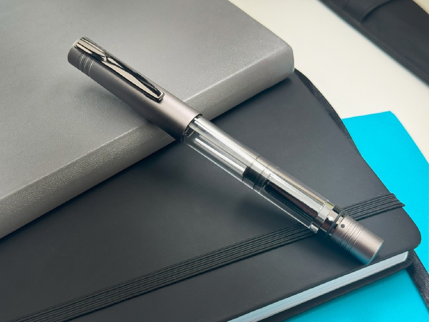 Monteverde USA MP1 Collectible Lock-It Piston Technology Fountain Pen Coal Grey MV32123