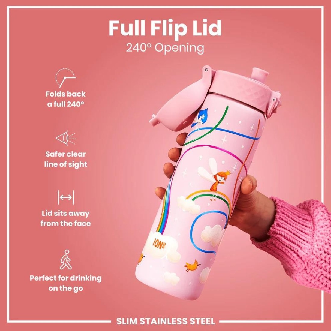 Παγούρι μεταλλικό 600ml Fairy ION8
