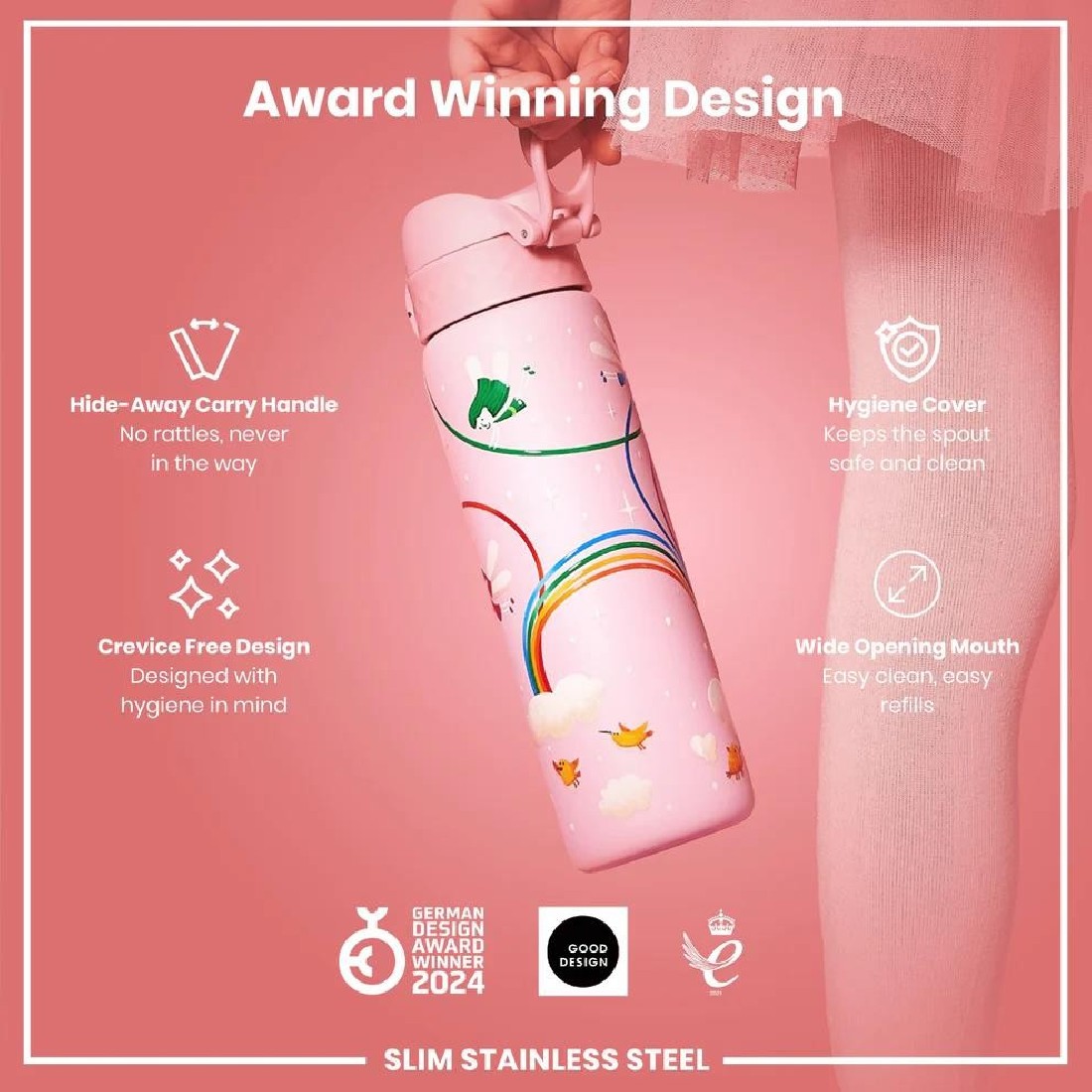 Παγούρι μεταλλικό 600ml Fairy ION8