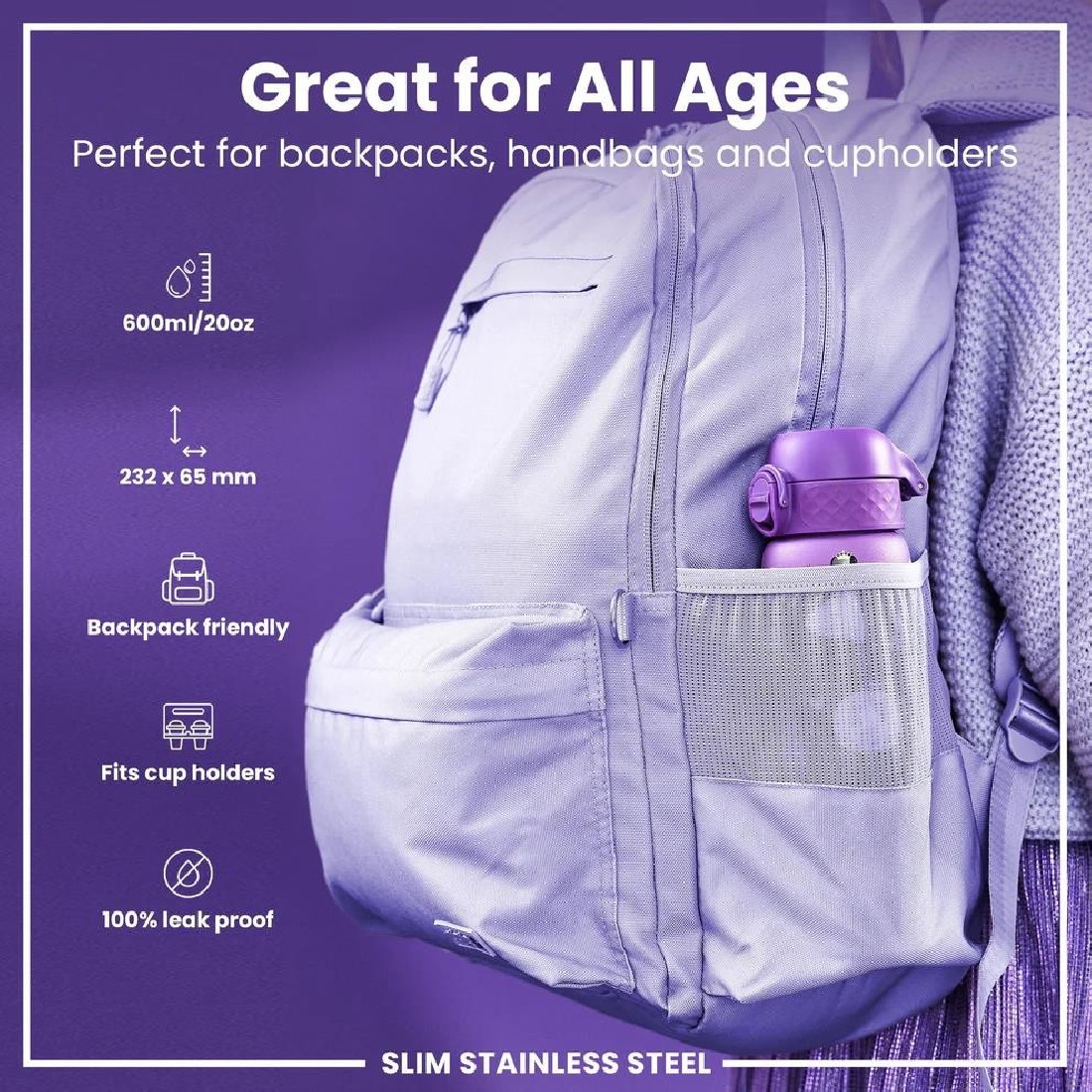 Παγούρι Μεταλλικό Θερμός 500ml Princess ION8