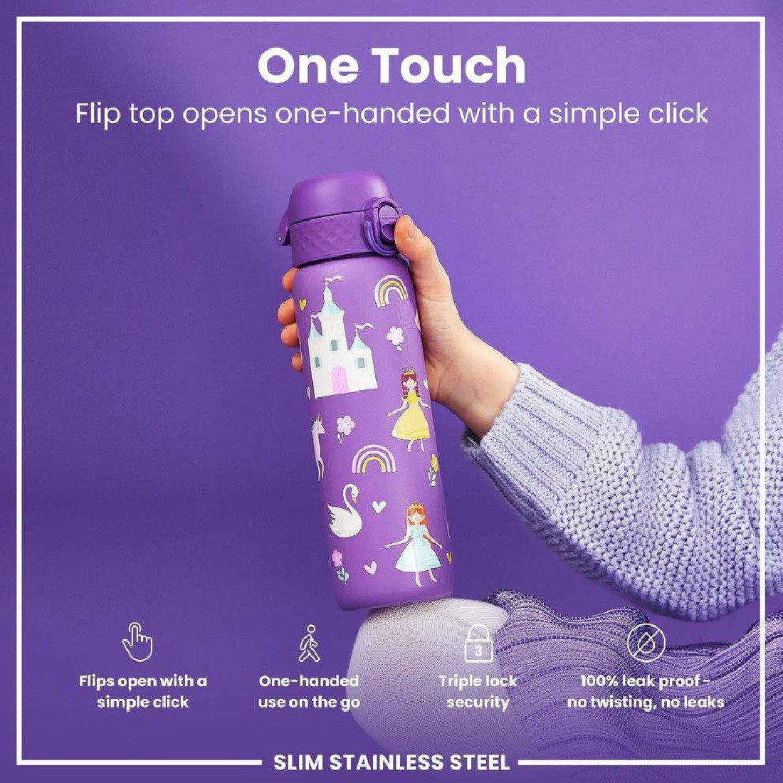Παγούρι Μεταλλικό Θερμός 500ml Princess ION8