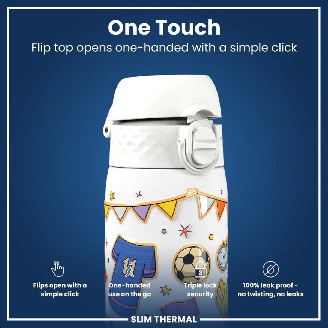 Παγούρι Μεταλλικό Θερμός 500ml Football ION8