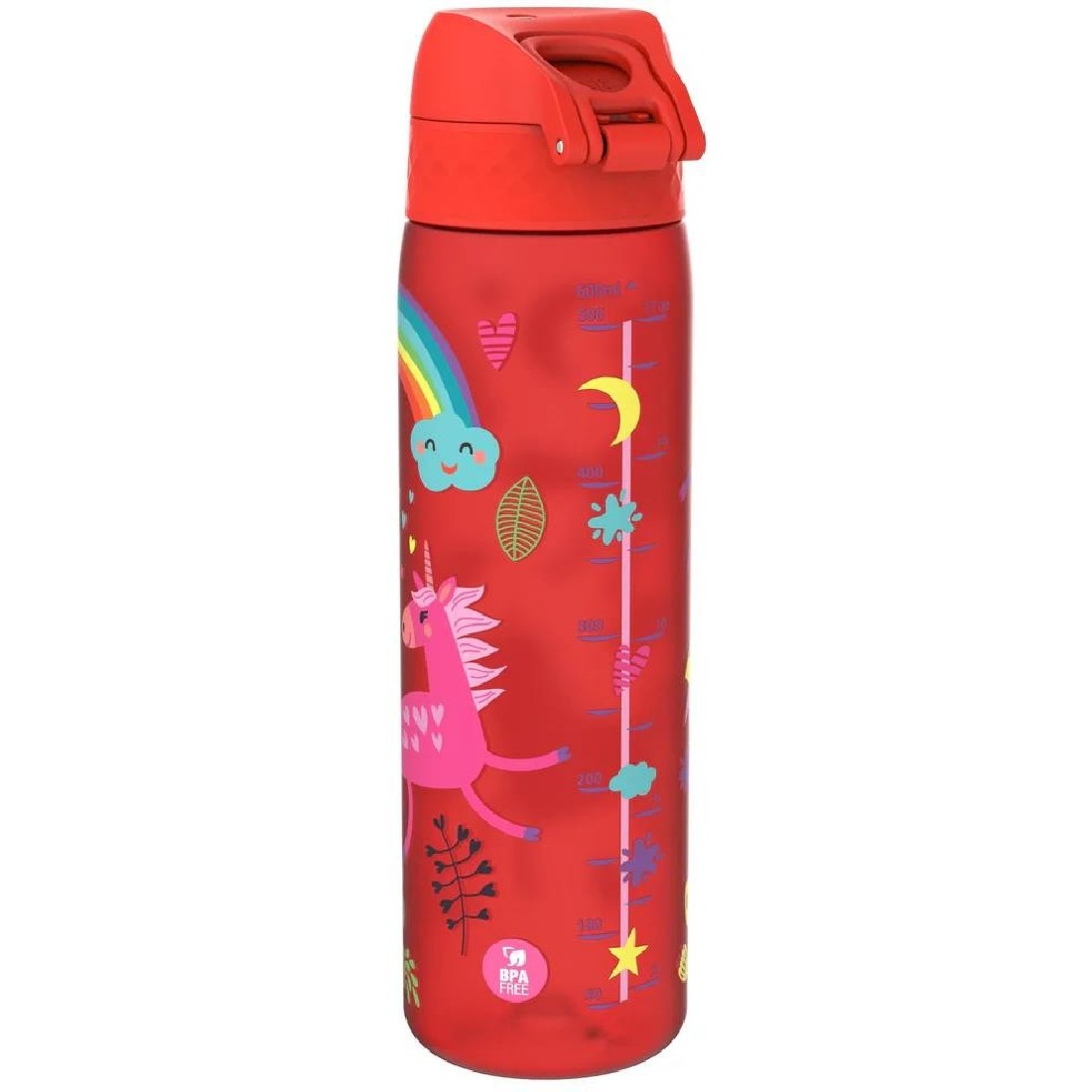 Παγούρι πλαστικό Slim 500ml Unicorns Red ION8