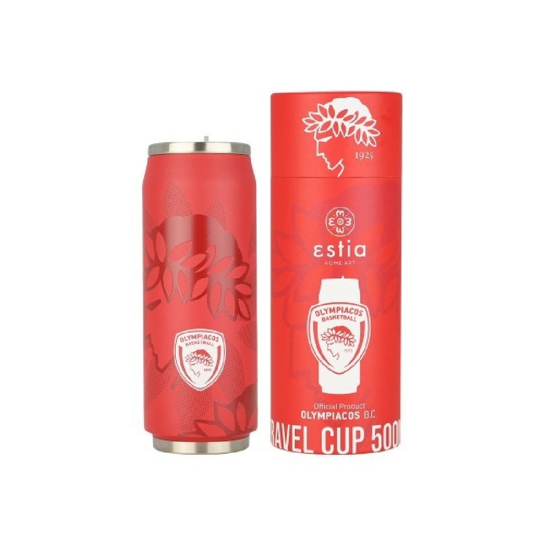 Θερμός Travel Cup 500ml Olympiacos B.C. Edition 27117 Estia Home Art