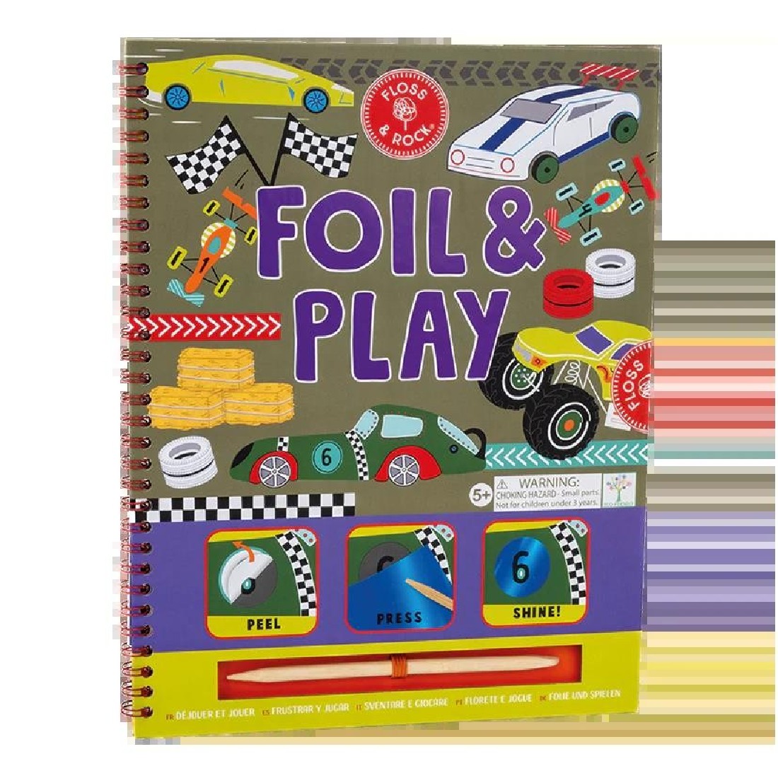 Μπλοκ χειροτεχνείας Foil & Play Cars 49P6049 Floss & Rock