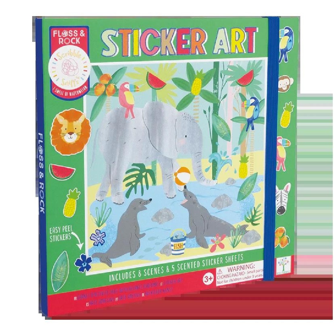 Χειροτεχνία με αρωματικά αυτόκολλητα Jungle 50P6166 Floss & Rock