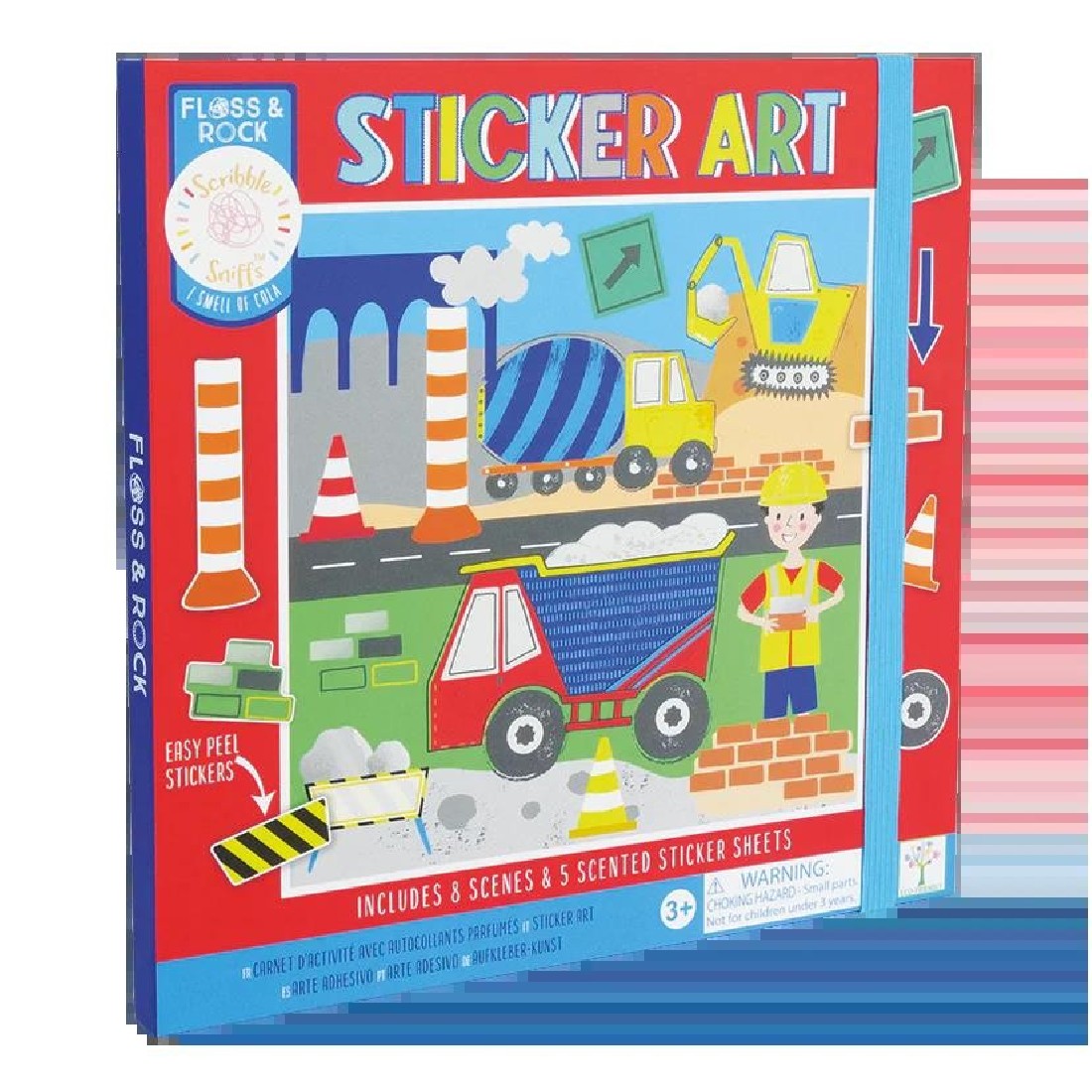 Χειροτεχνία με αρωματικά αυτόκολλητα Construction 50P6164 Floss & Rock