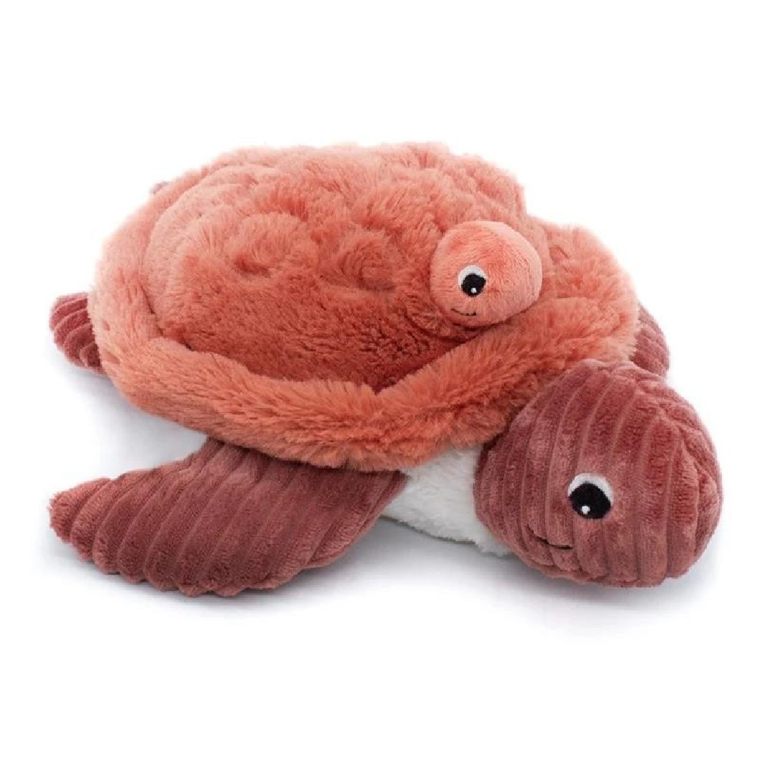 Sauvenou turtle plush mother and her terracotta baby Les Ptipotos 73502 Les Deglingos