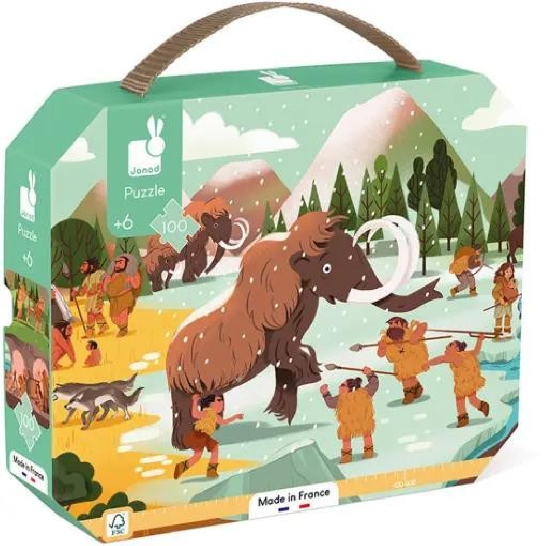 Puzzle 100 μτχ. Προιστορική σκηνή J02546 Janod