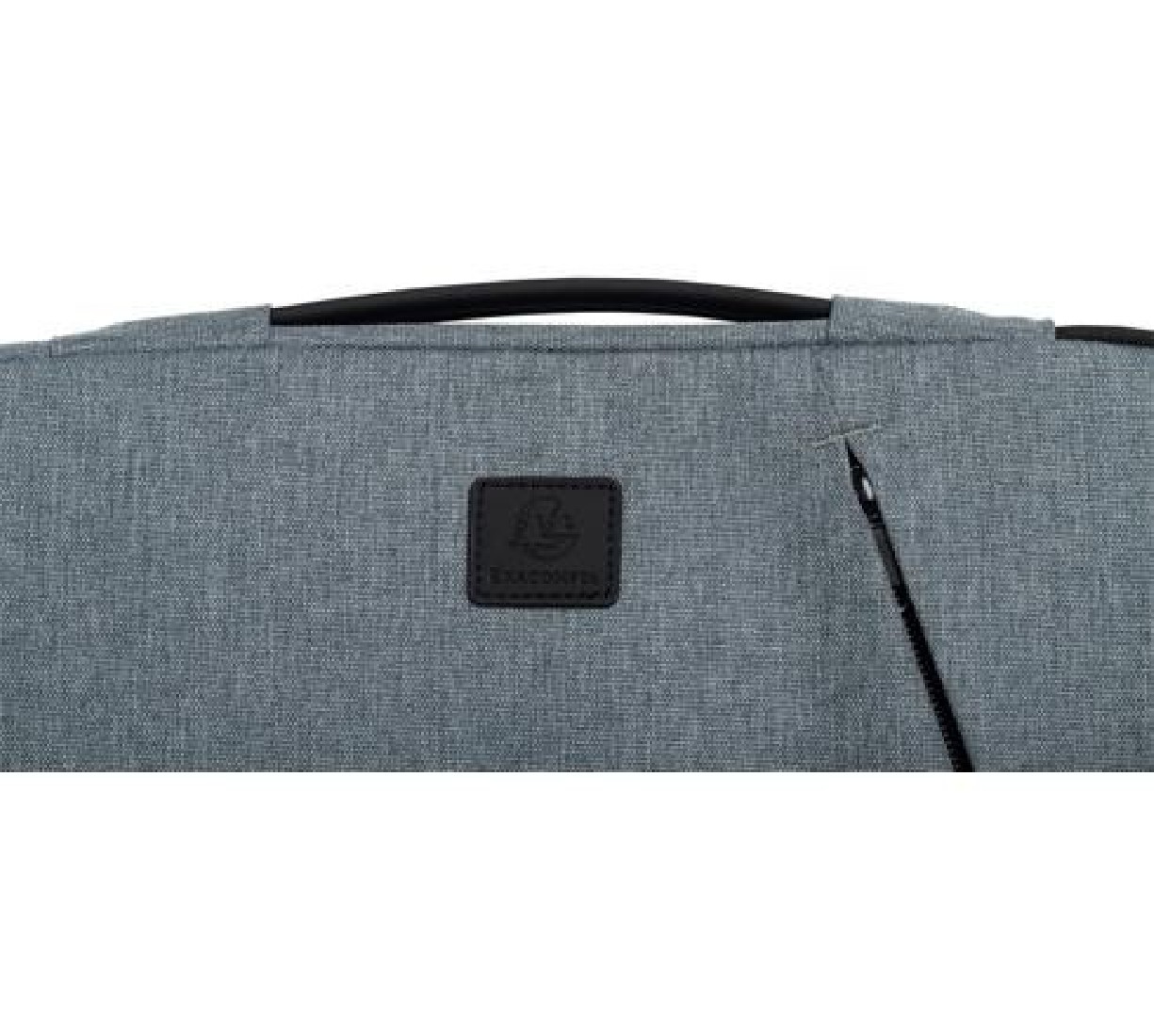 Τσάντα γκρι 2 θέσεων με φερμουάρ για Laptop 15-16 17144Ε Grey Exacompta