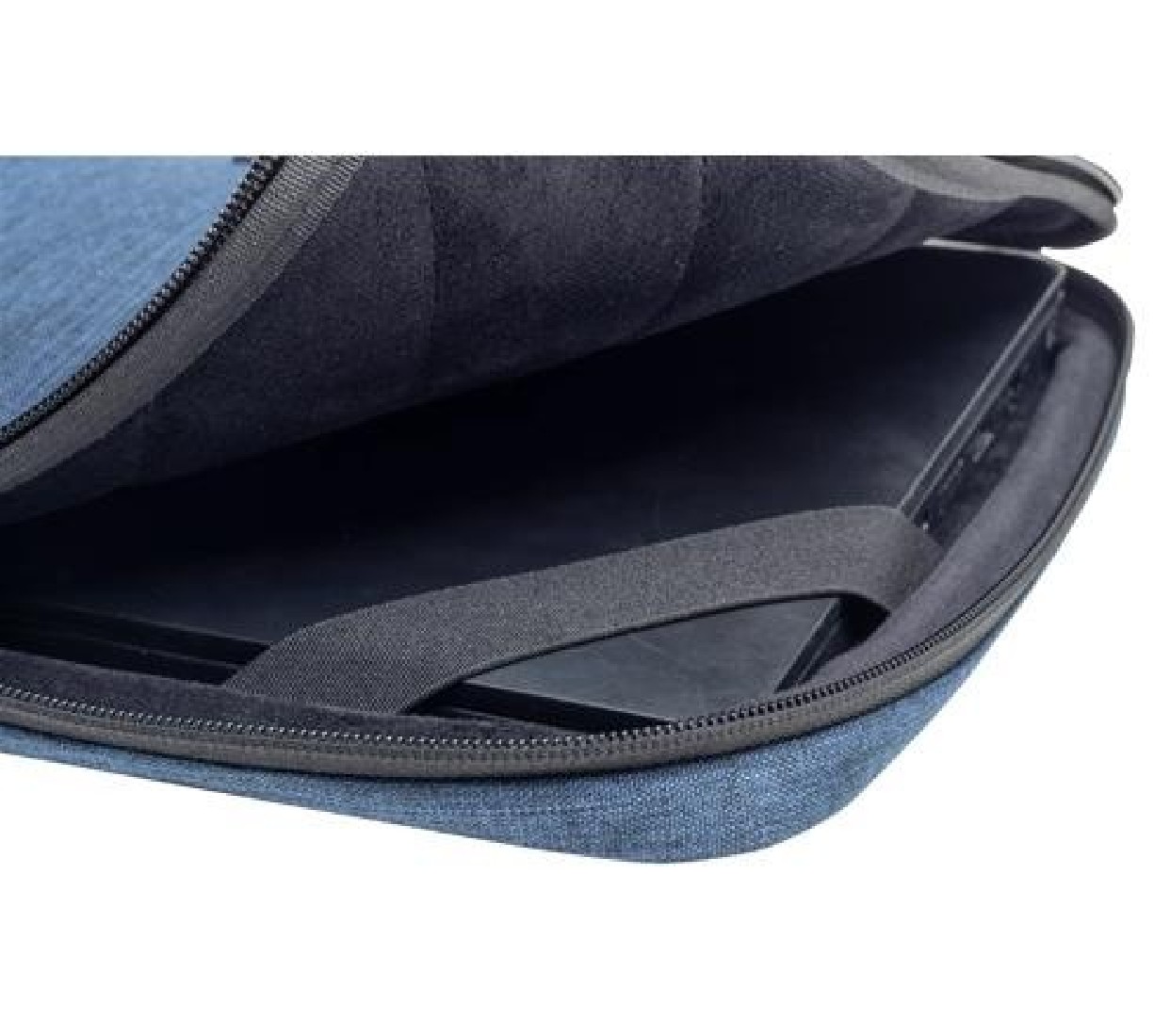 Τσάντα μπλε 2 θέσεων με φερμουάρ για Laptop 15-16 17142Ε Grey Exacompta