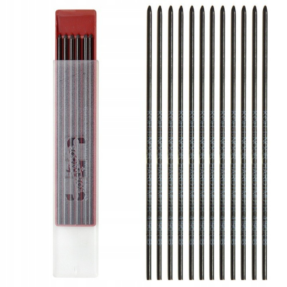 Graphite Leads 4190 2mm, B, 12pcs,  ΚΟΗ-Ι-NOOR