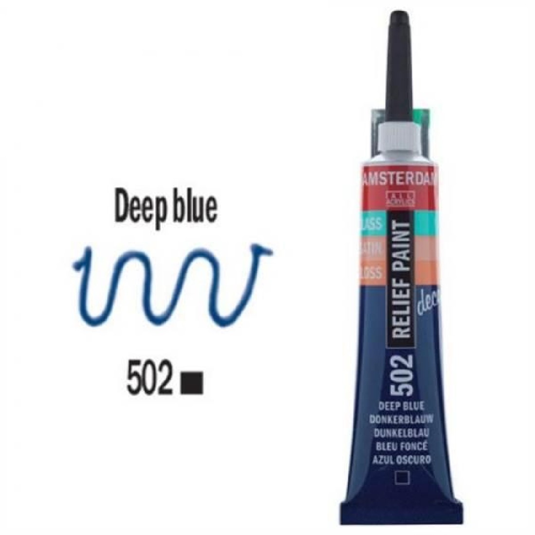 Talens Amsterdam Περίγραμμα, 502 Deep Blue - 20ml