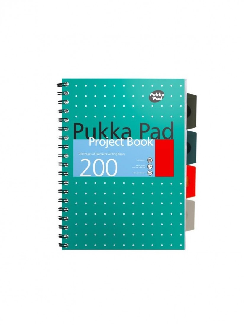 Pukka Pad - B5 Project Book - Metallic - 200 Pages