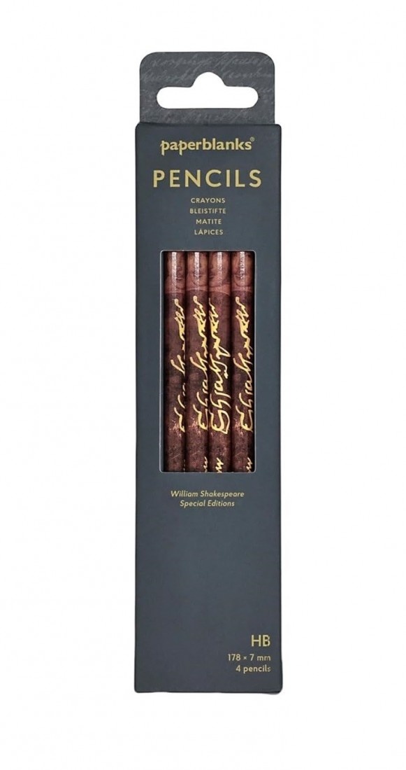 Paperblanks pencils set of 4 William Shakespear