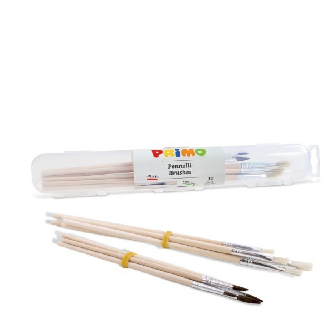 Σετ πινέλων ζωγραφικής Primo - 10 τεμάχια 123PTQ10