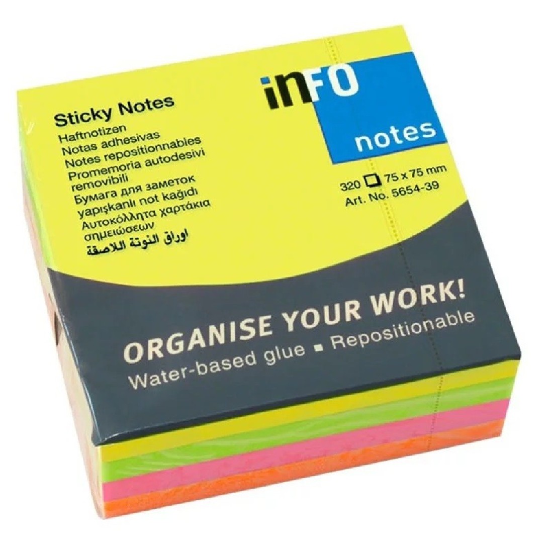 Χαρτάκια Σημειώσεων Fluo Ν5654-39  Info Notes