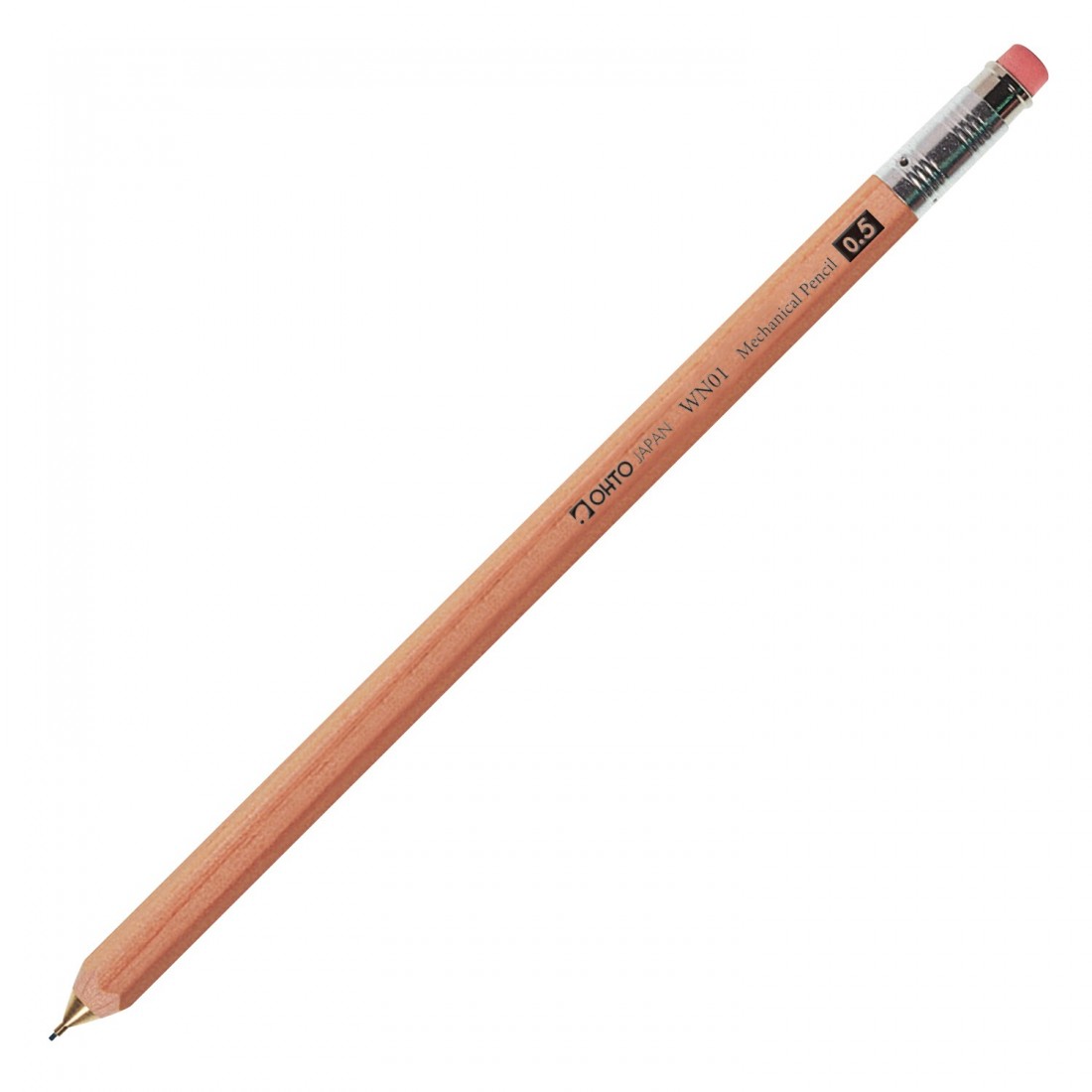 Ohto wooden mechanical pencil 0,5mm, WN01-SP5-NT, natural