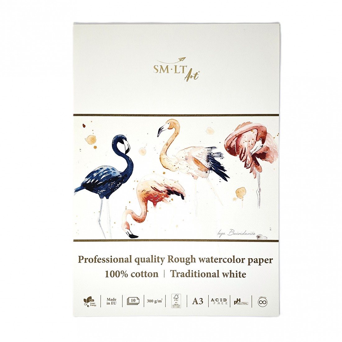 SM-LT ART Watercolor Notebook Rough Pro A3 300 g/m2 (100% cotton) 10 sheets with hard back FSC Mix