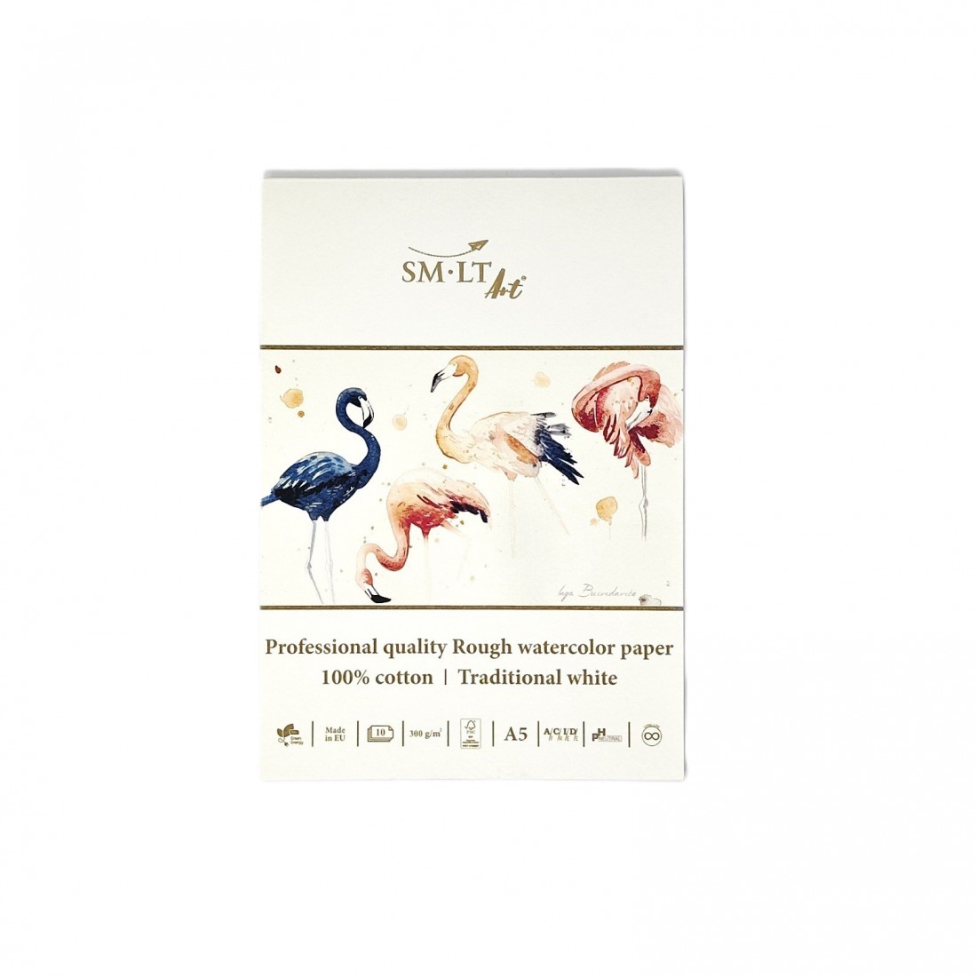 SM-LT ART Watercolor Notebook Rough Pro A5 300 g/m2 (100% cotton) 10 sheets with hard back FSC Mix