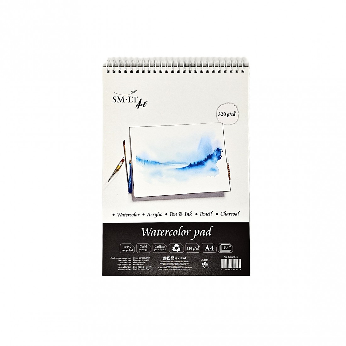 SM-LT ART Watercolor Pad A4 10sh 320g/m2