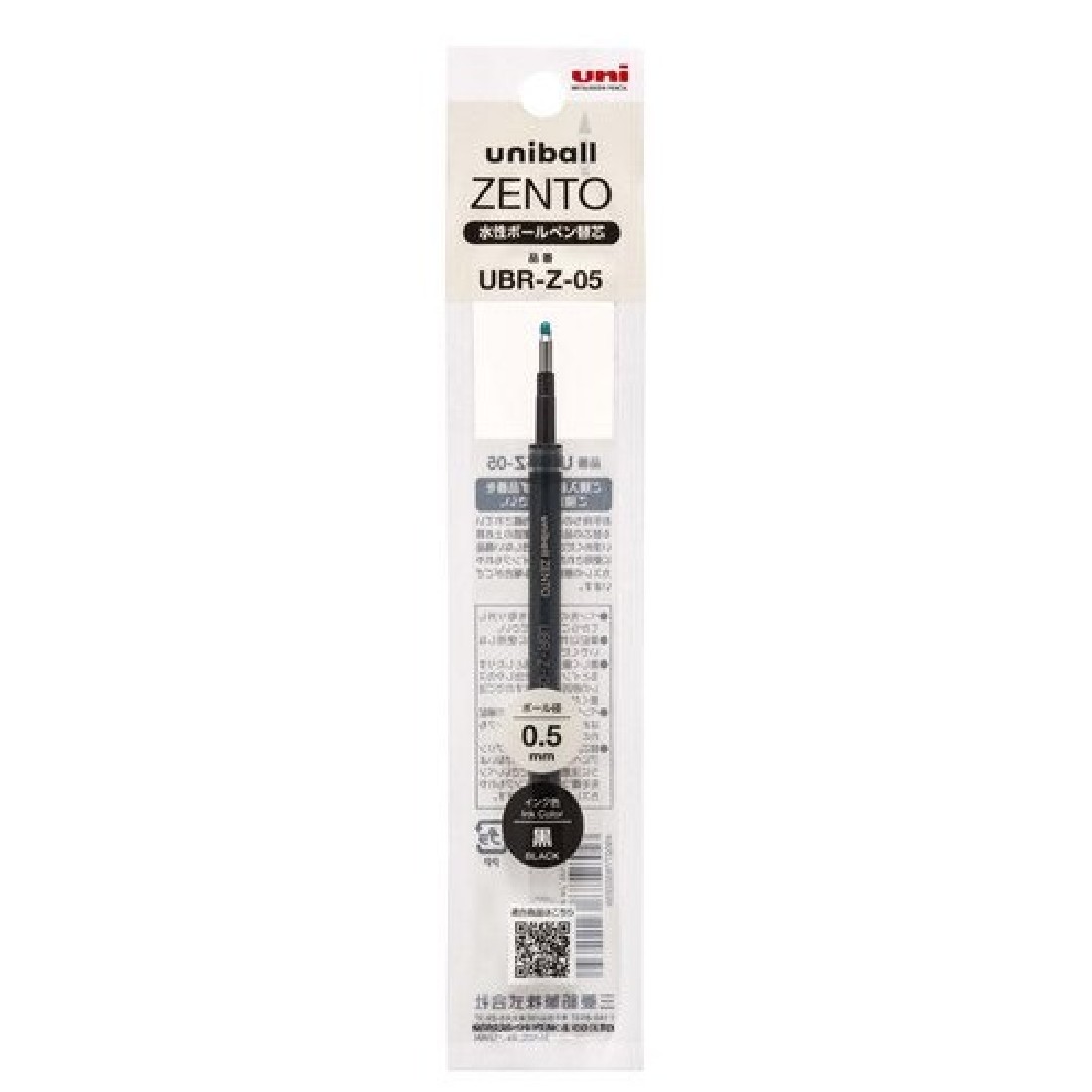 Uniball refill ZENTO black 0,5mm, UBR-Z-05.24