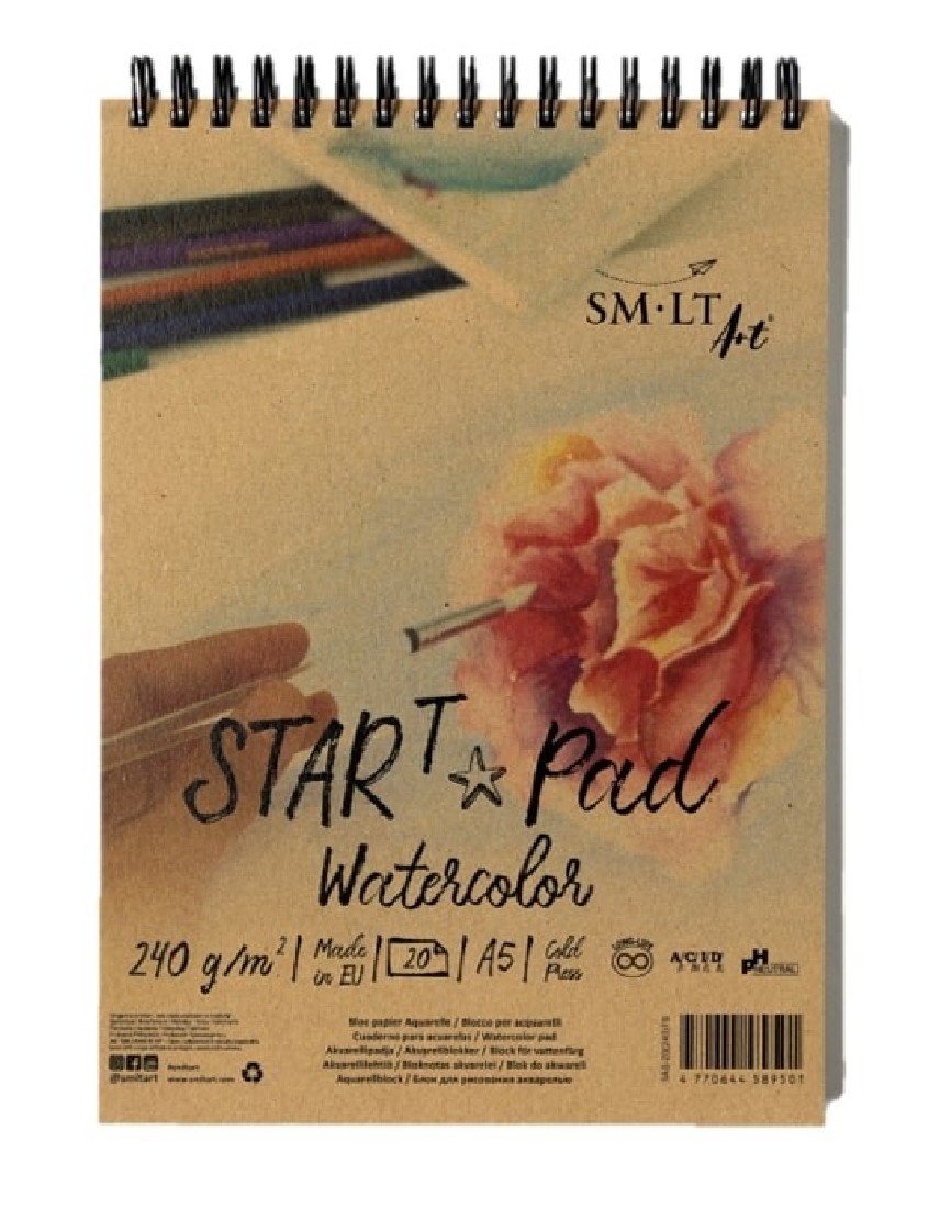 SM-LT ART Start Pad Watercolor A5 20sh 240gsm