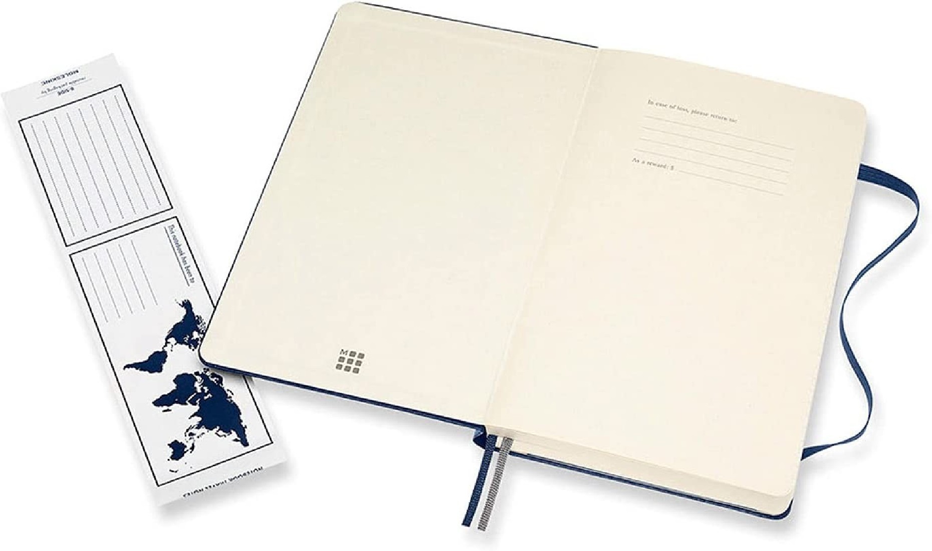 Moleskine Notebook Ruled Expanded Version Large 13x21 Sapphire Blue Hard Cover