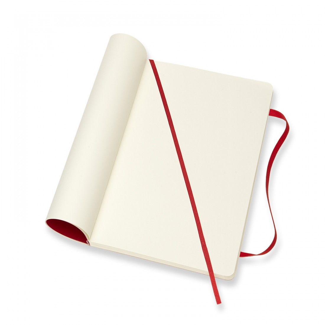 Notebook Large 13x21 Plain Red Soft Cover, Moleskine