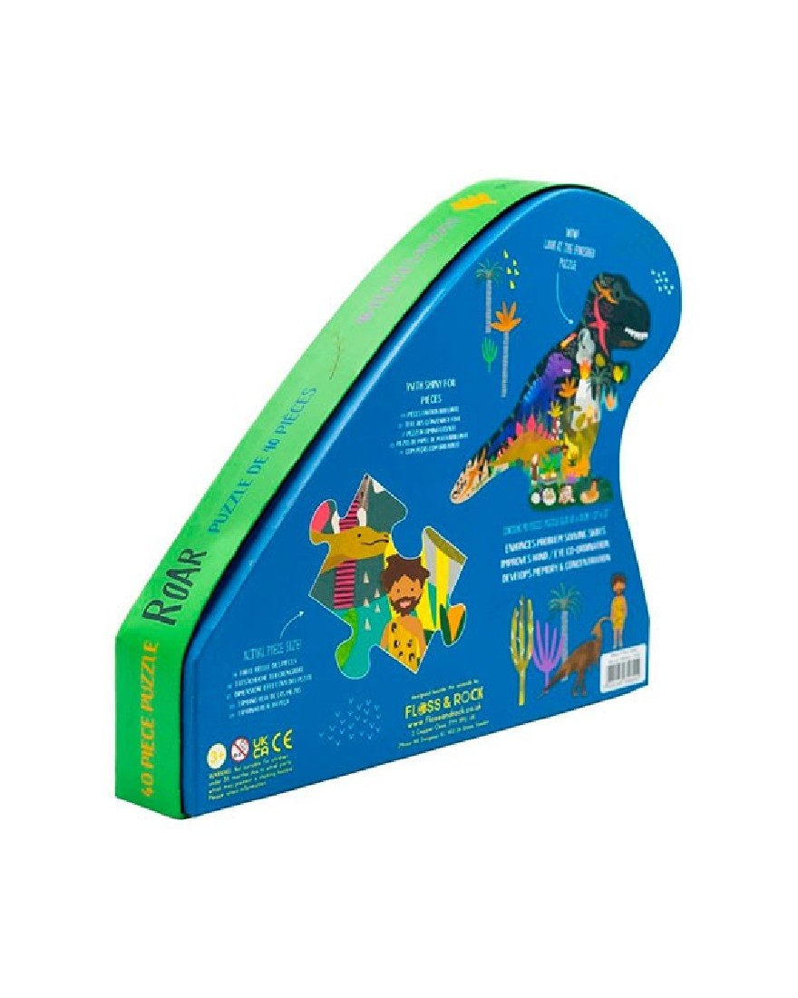 Puzzle 40τμχ Dinosaur 45P6461 Floss & Rock
