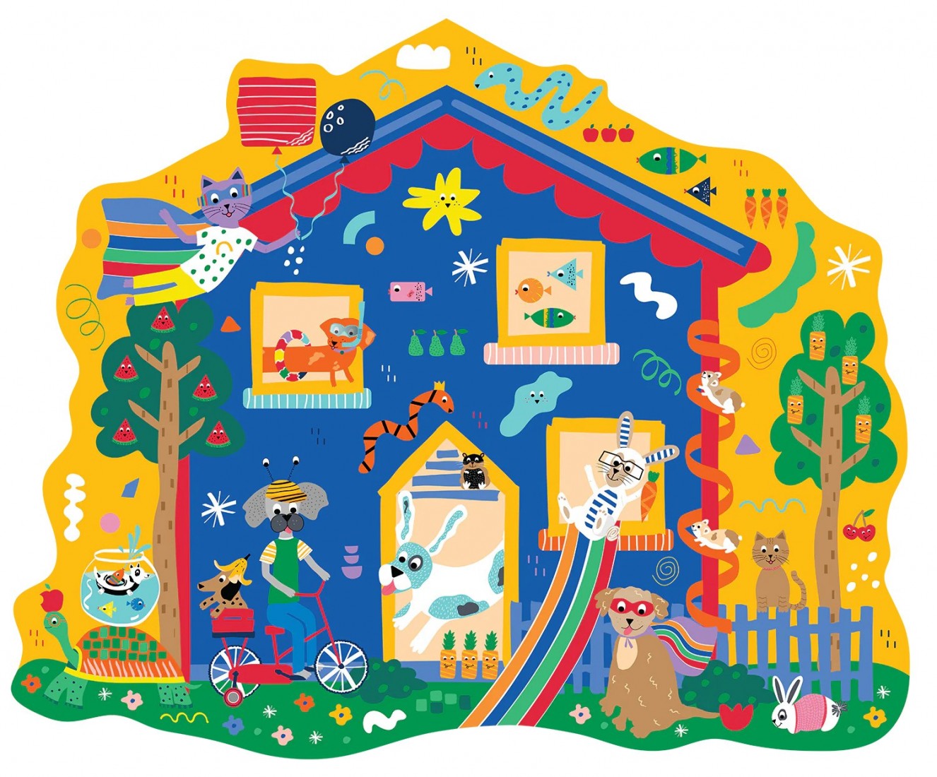 Puzzle 80 τμχ. Pets 47P5977 Floss & Rock