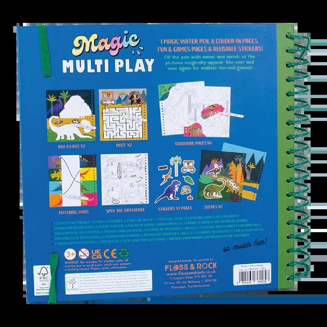 Παιχνίδι Δραστηριοτήτων Δεινόσαυρος 48P6025 Floss & Rock