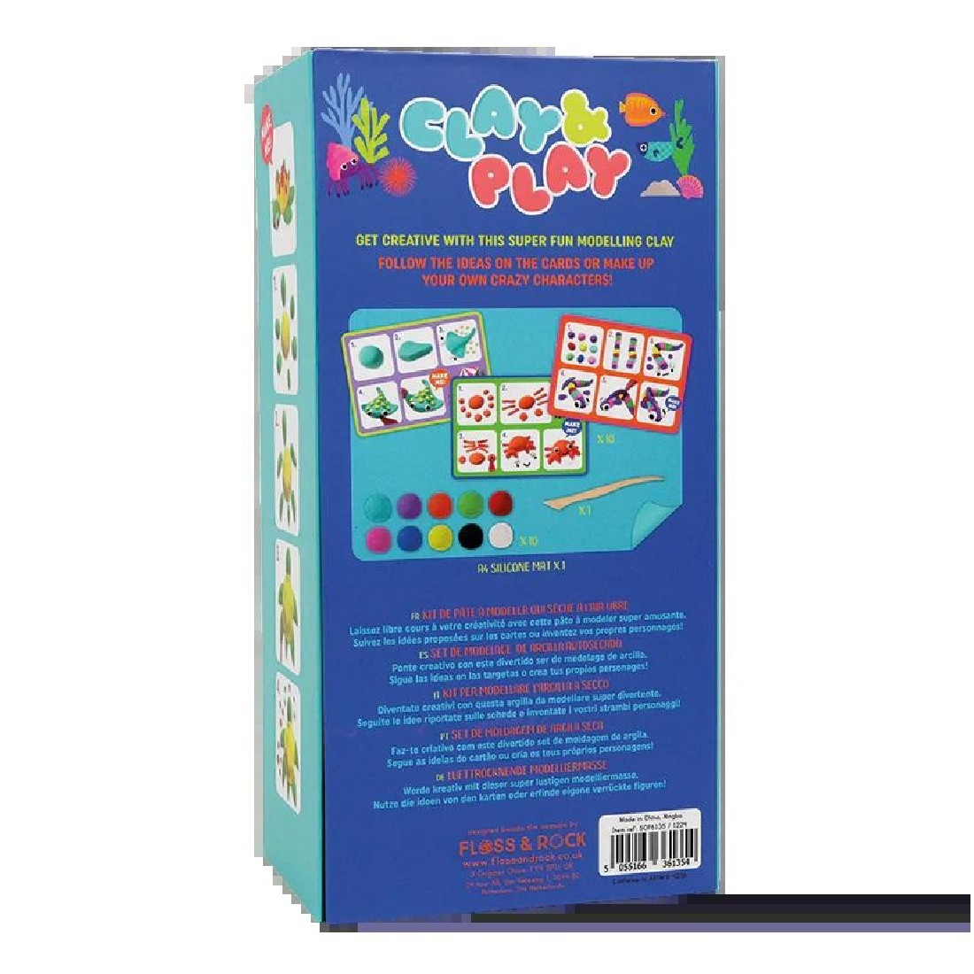 Κατασκευή με πηλό Clay & Play Ocean 50P6135 Floss & Rock.