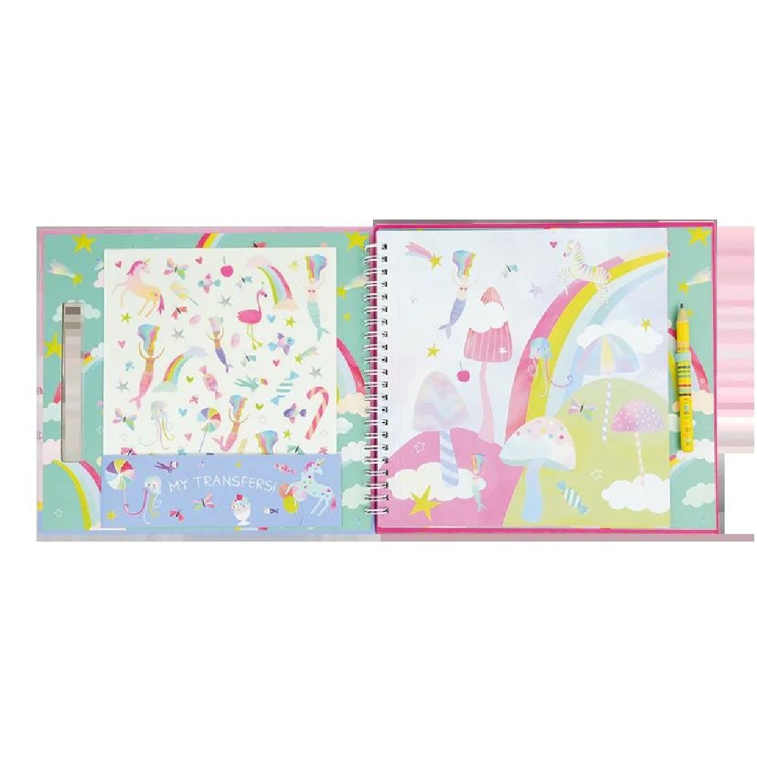 Μπλοκ με χαλκομανίες Fantasy 50P6146 Floss & Rock