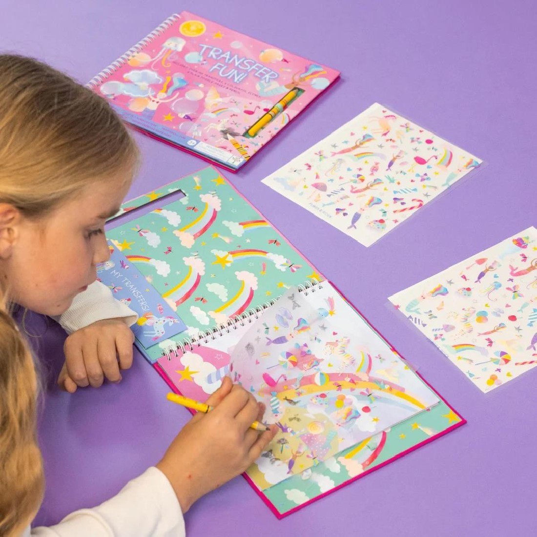 Μπλοκ με χαλκομανίες Fantasy 50P6146 Floss & Rock