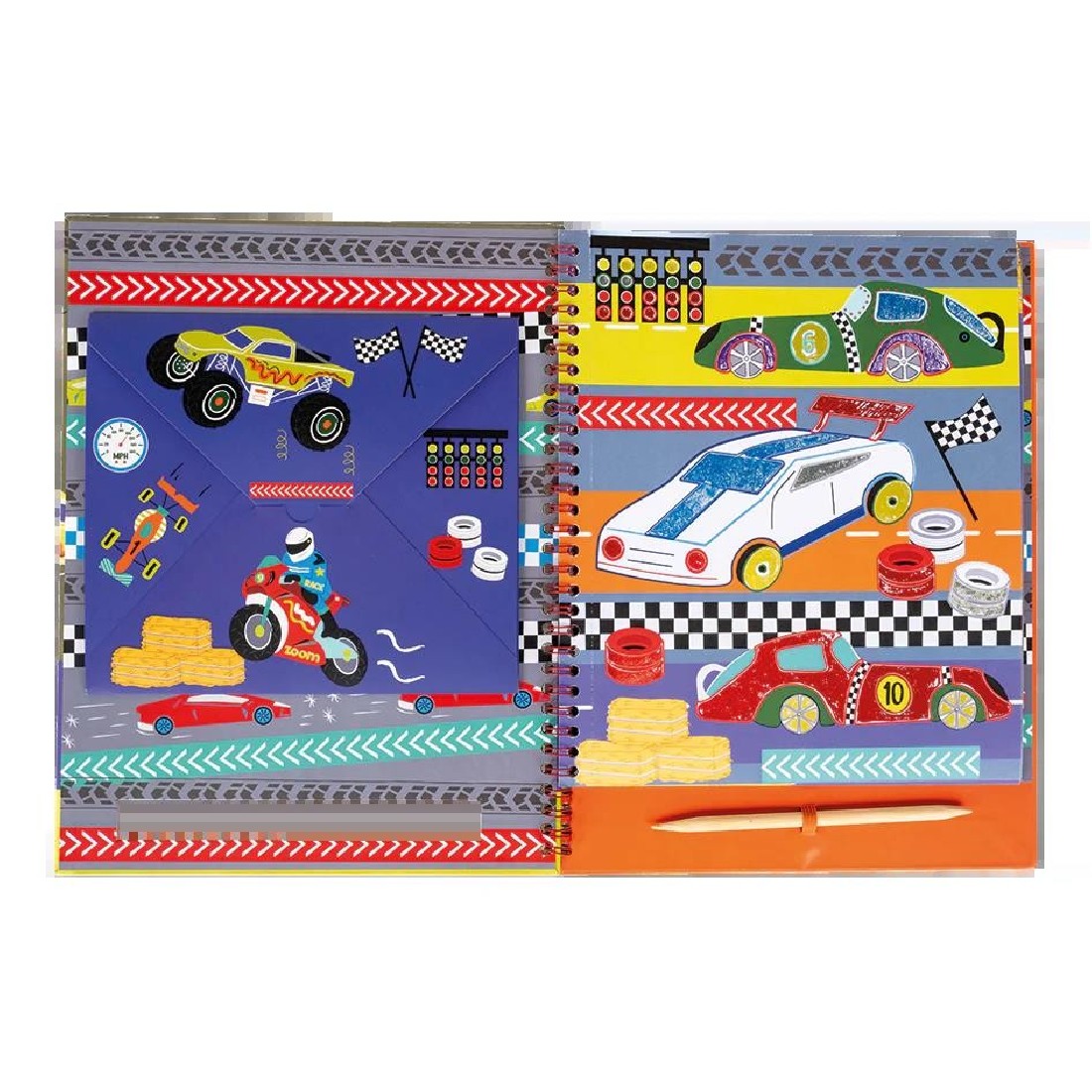 Μπλοκ χειροτεχνείας Foil & Play Cars 49P6049 Floss & Rock
