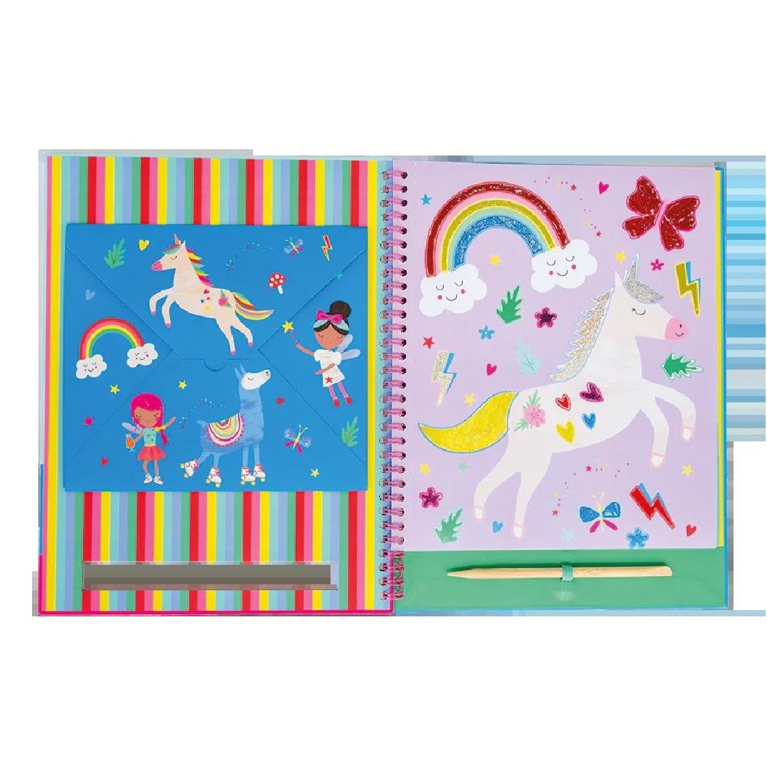 Μπλοκ χειροτεχνείας Foil & Play Rainbow Fairy 49P6048 Floss & Rock