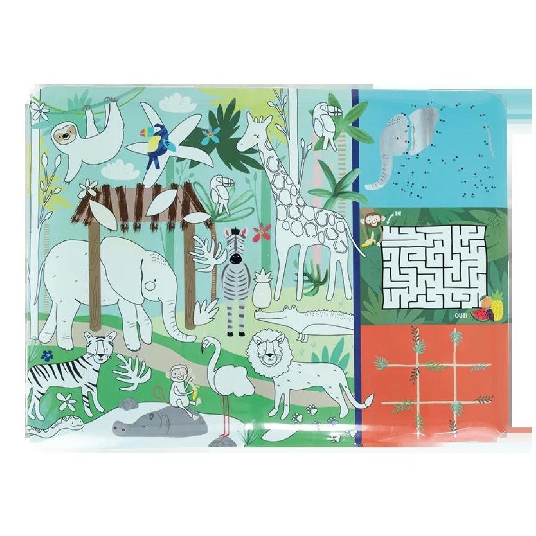 Ρολό ζωγραφικής και δραστηριοτήτων Jungle 49P6077 Floss & Rock