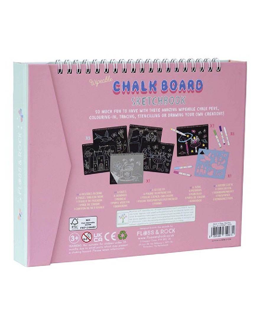 Μπλοκ σχεδίου μαυροπίνακας Enchanted47P5967 Floss & Rock