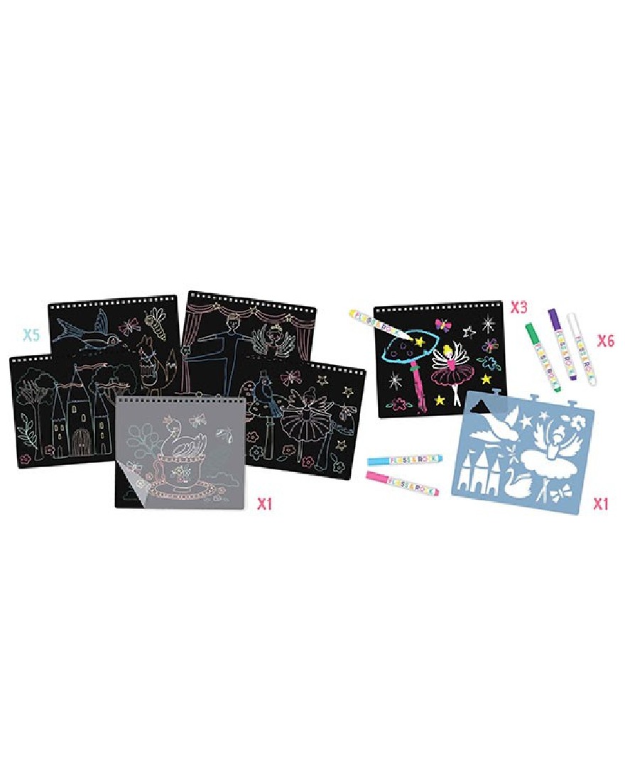 Μπλοκ σχεδίου μαυροπίνακας Enchanted47P5967 Floss & Rock