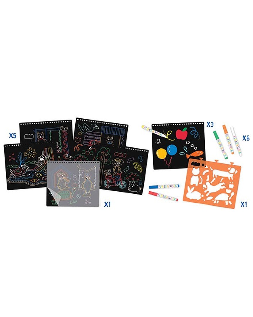 Μπλοκ σχεδίου μαυροπίνακας Pets 47P5966 Floss & Rock