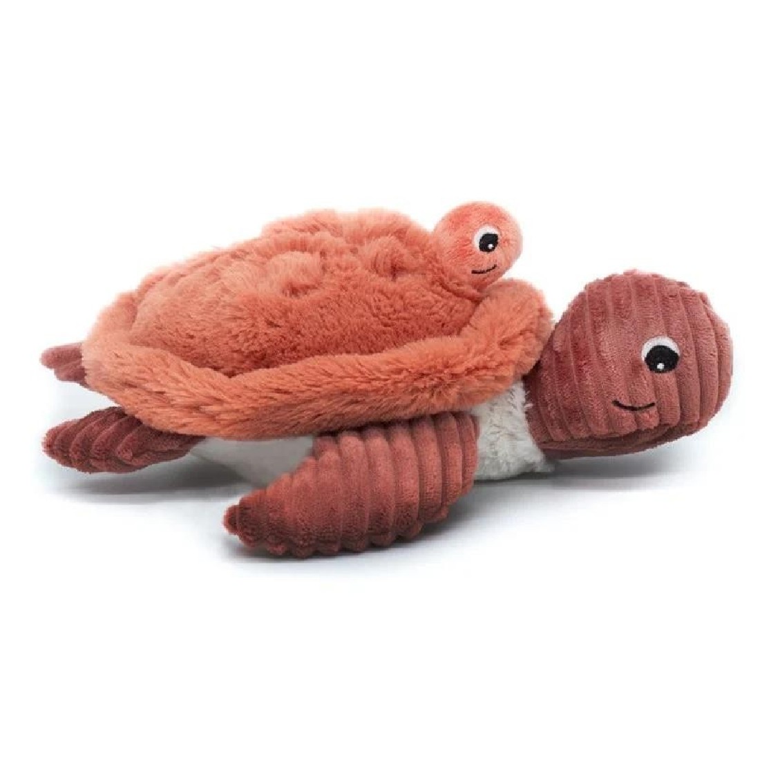 Sauvenou turtle plush mother and her terracotta baby Les Ptipotos 73502 Les Deglingos