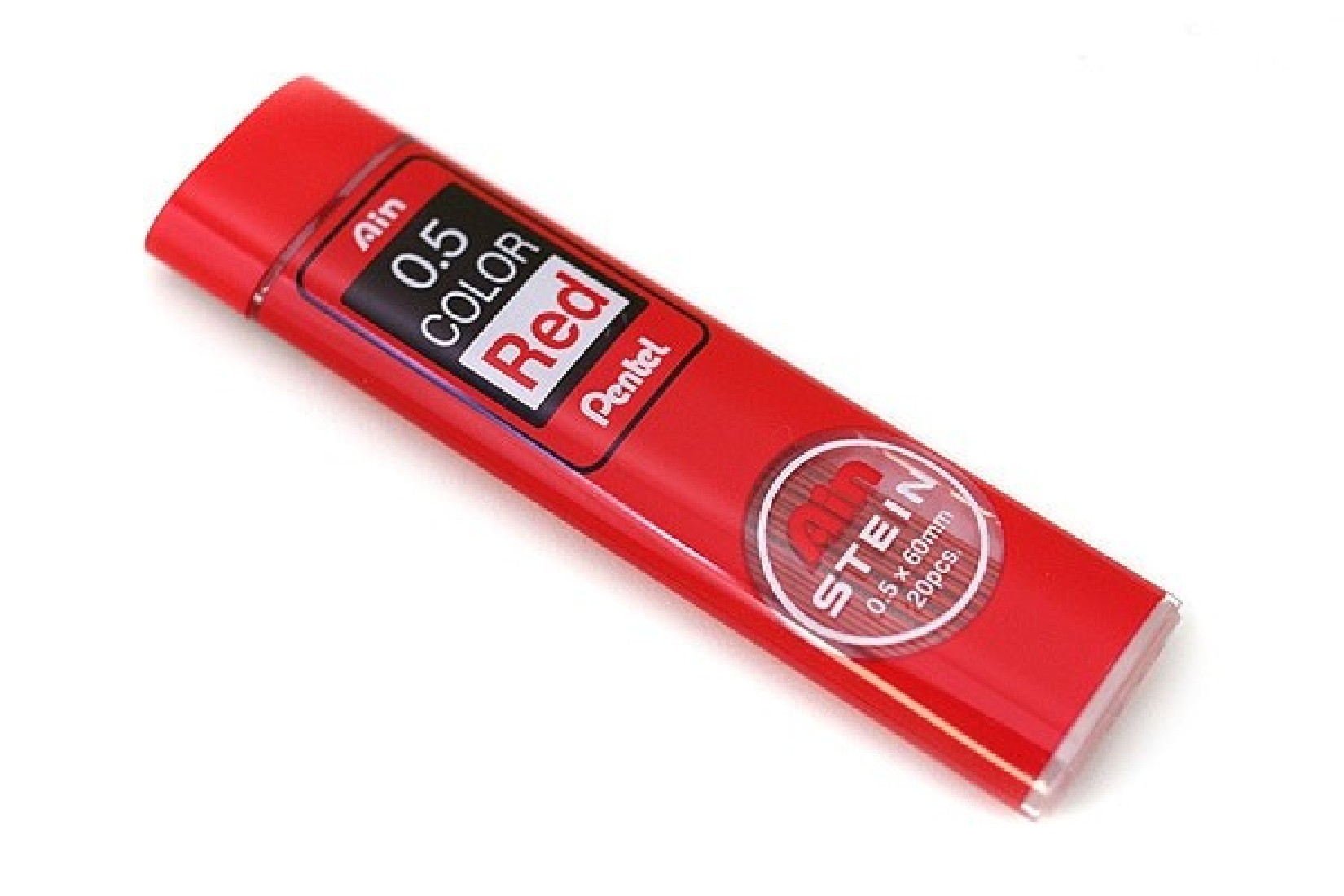 Leads for Mechanical Pencils 0,5mm Color Red 20 pcs Ainstein Pentel