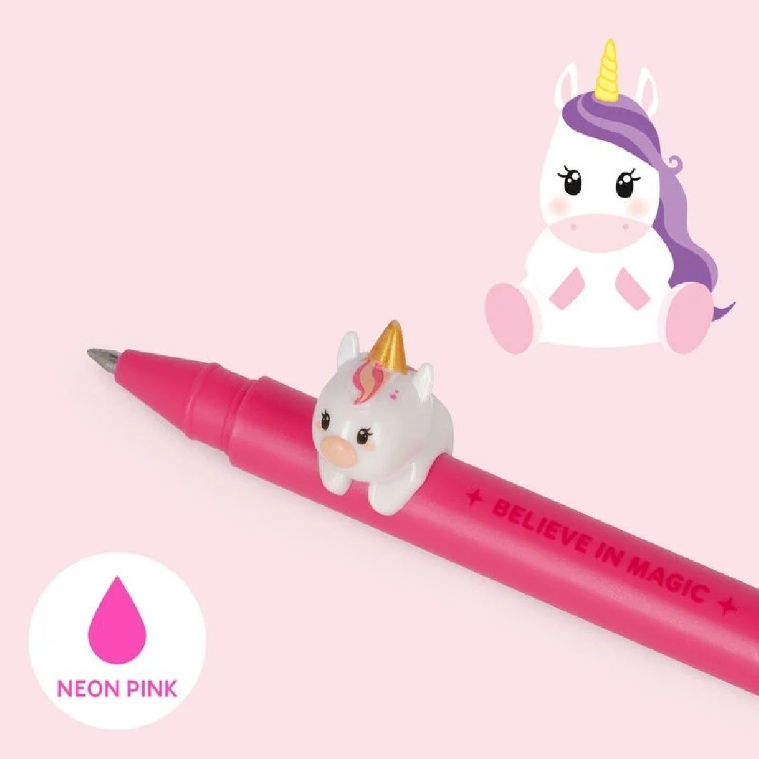 Στυλό Gel Lovely Friends Pink Ink  Believe in magic Legami