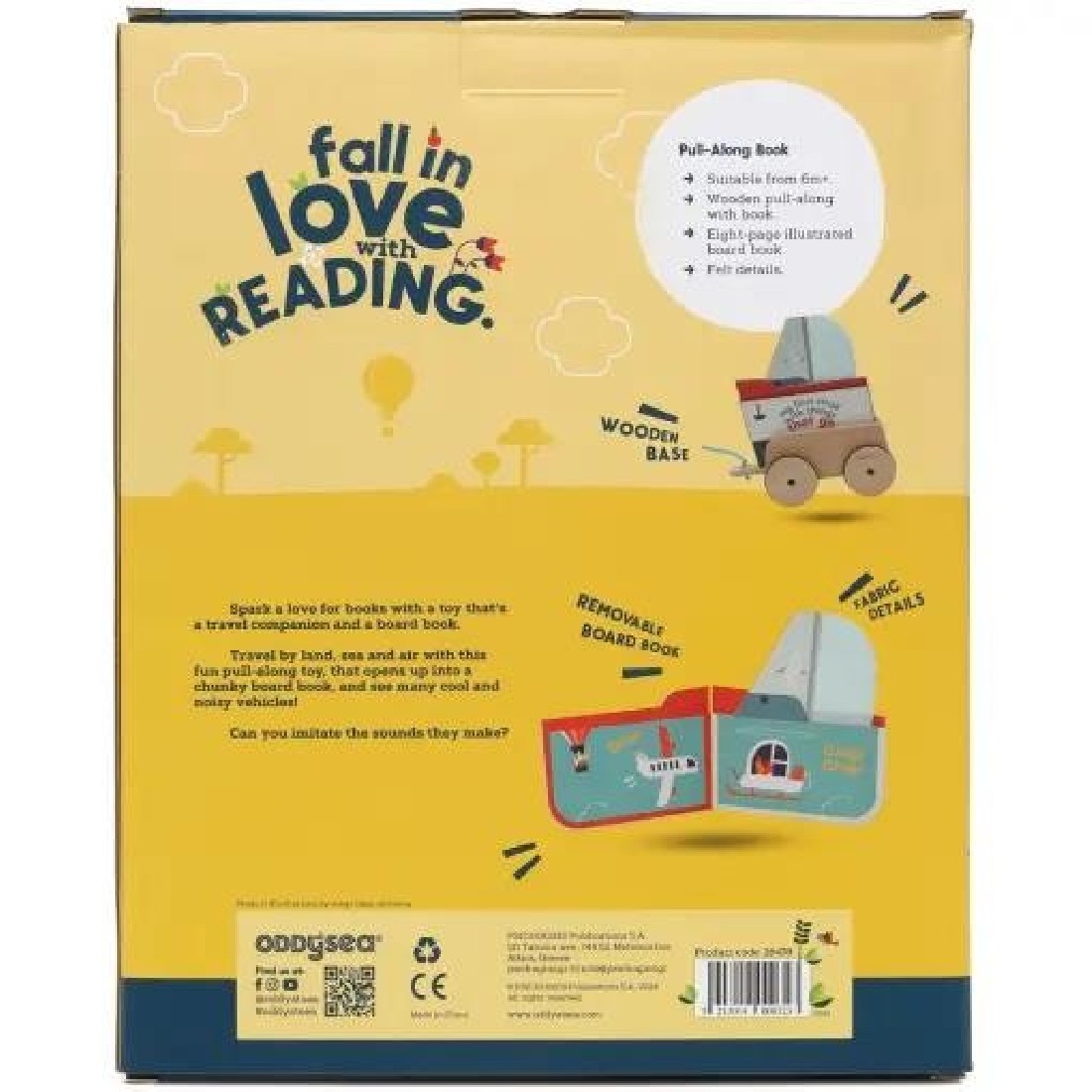 Εκπαιδευτικό παιχνίδι Συρόμενο Βιβλίο Καράβι 28478 Oddy at sea