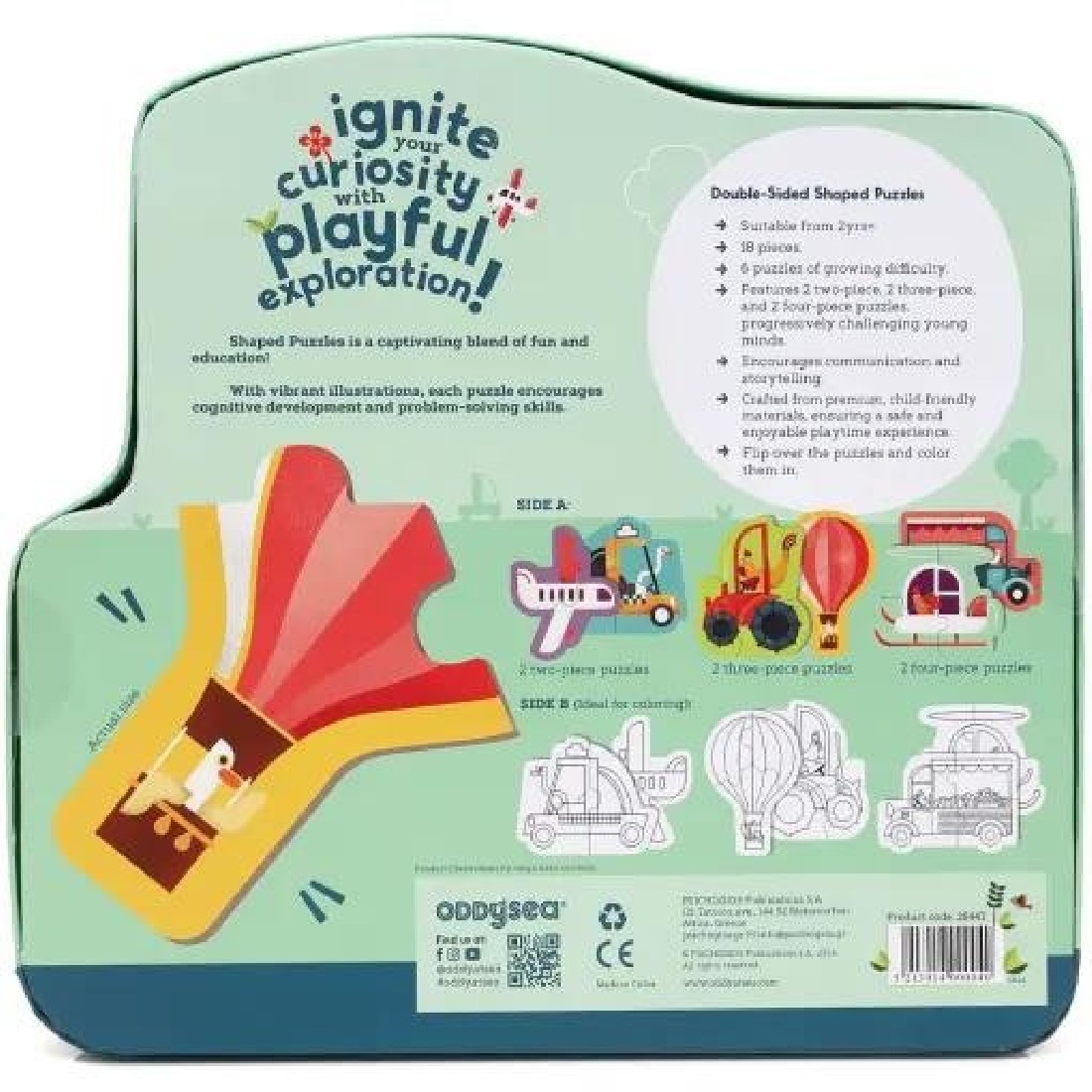 Shaped Puzzles vehicles 28447 Oddy at sea.