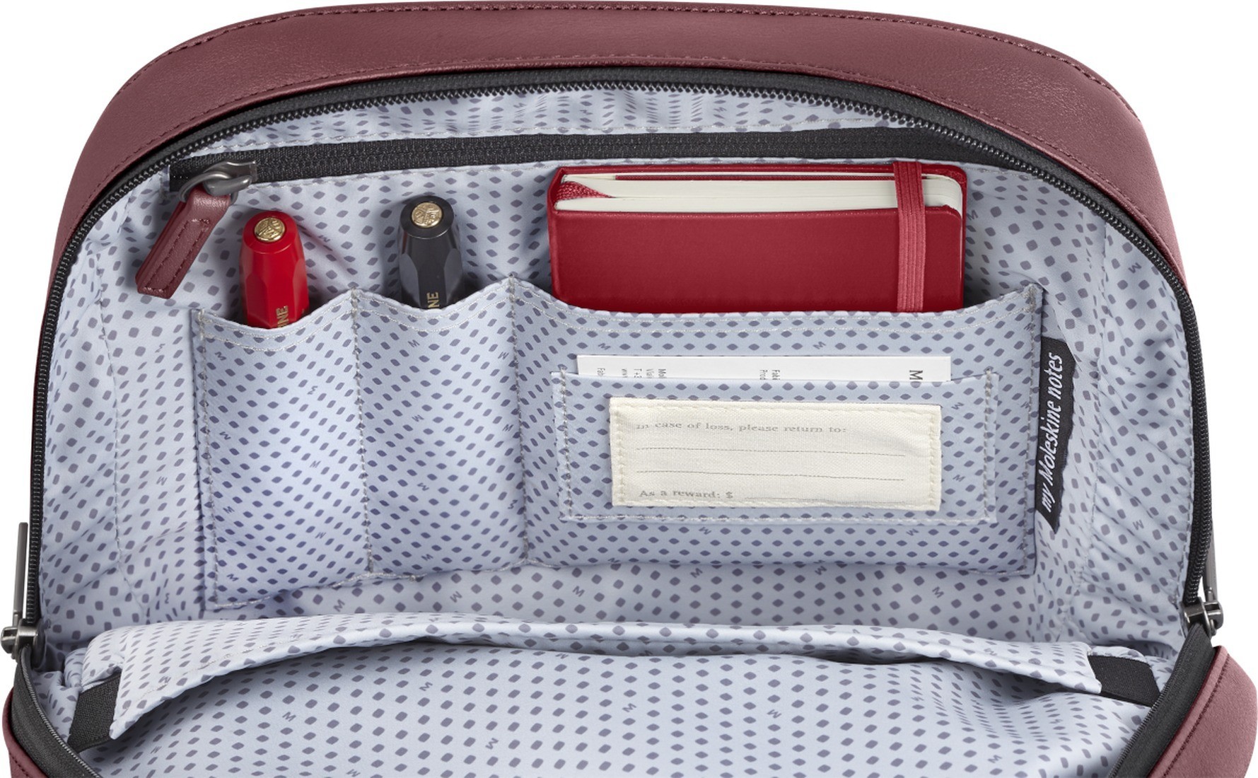 Moleskine Small Backpack 13inches Classic Collection Raspberry Red