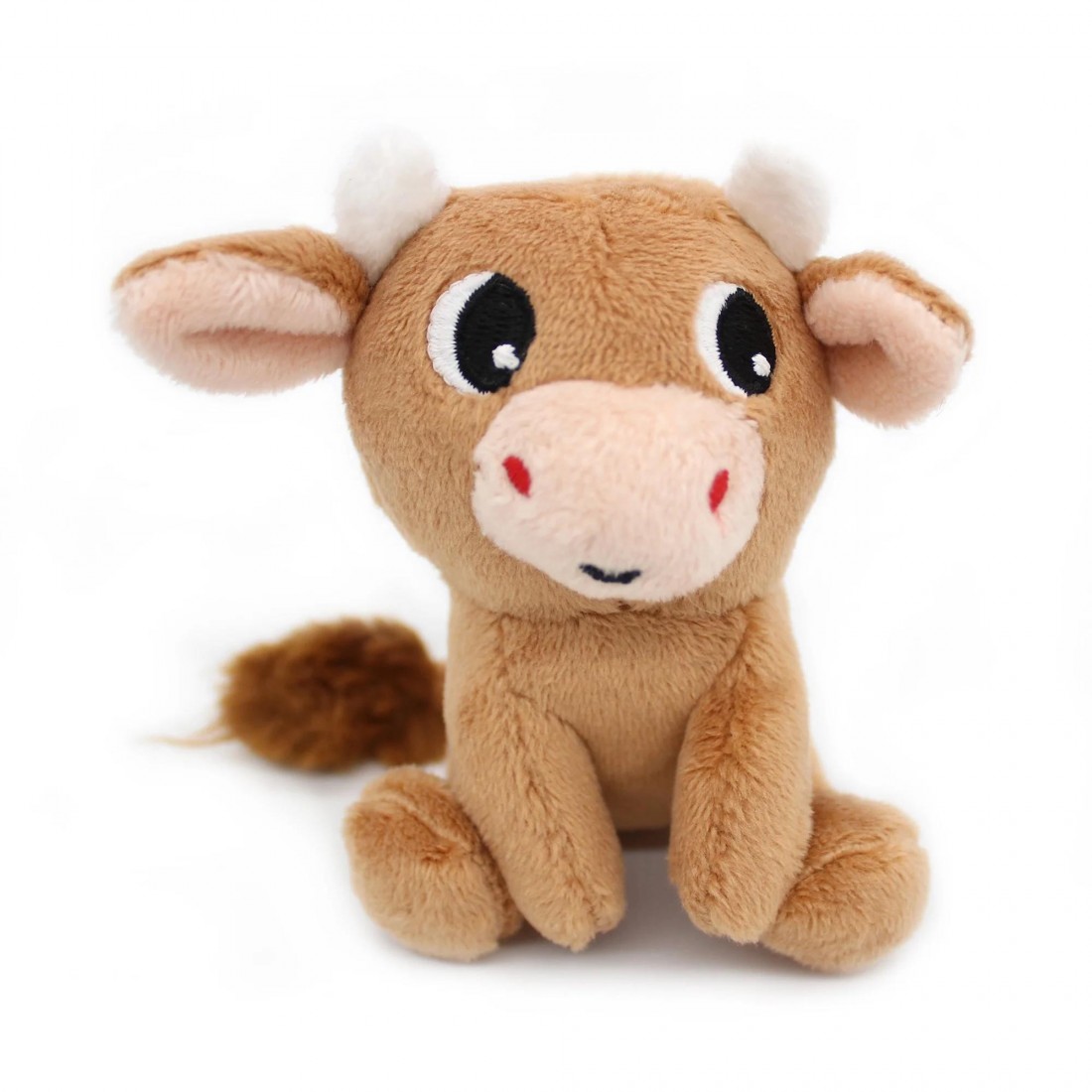 Hindou brown sugar cow soft toy mom and her baby Les Ptipotos 76050 Les Deglingos.